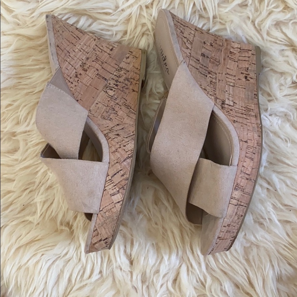 Charles by Charles David Nude Wedges